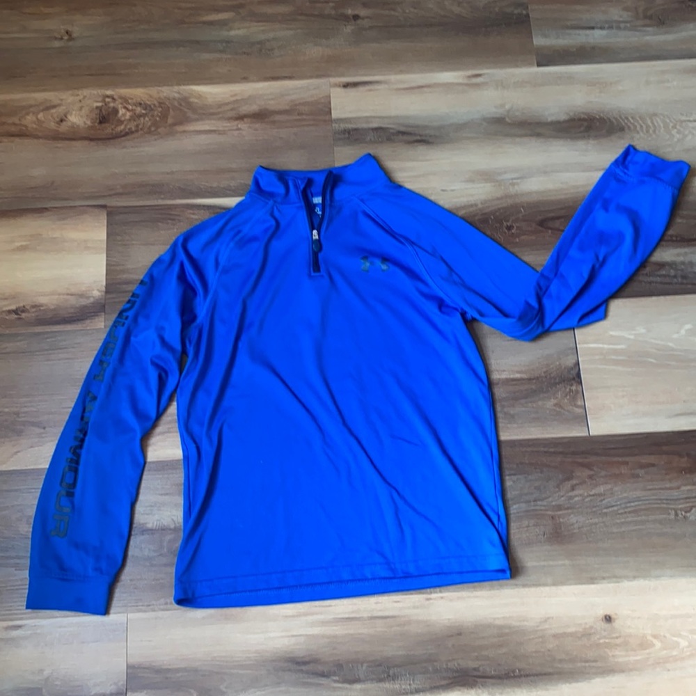 Under Armour long sleeve 3/4 zip youth L